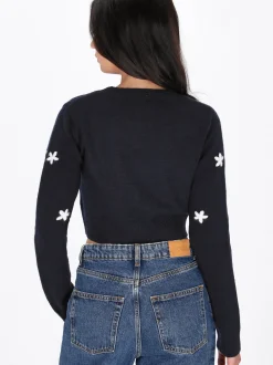 MyMo Damen Pullover in marine - Ausschnitt: Rundhals