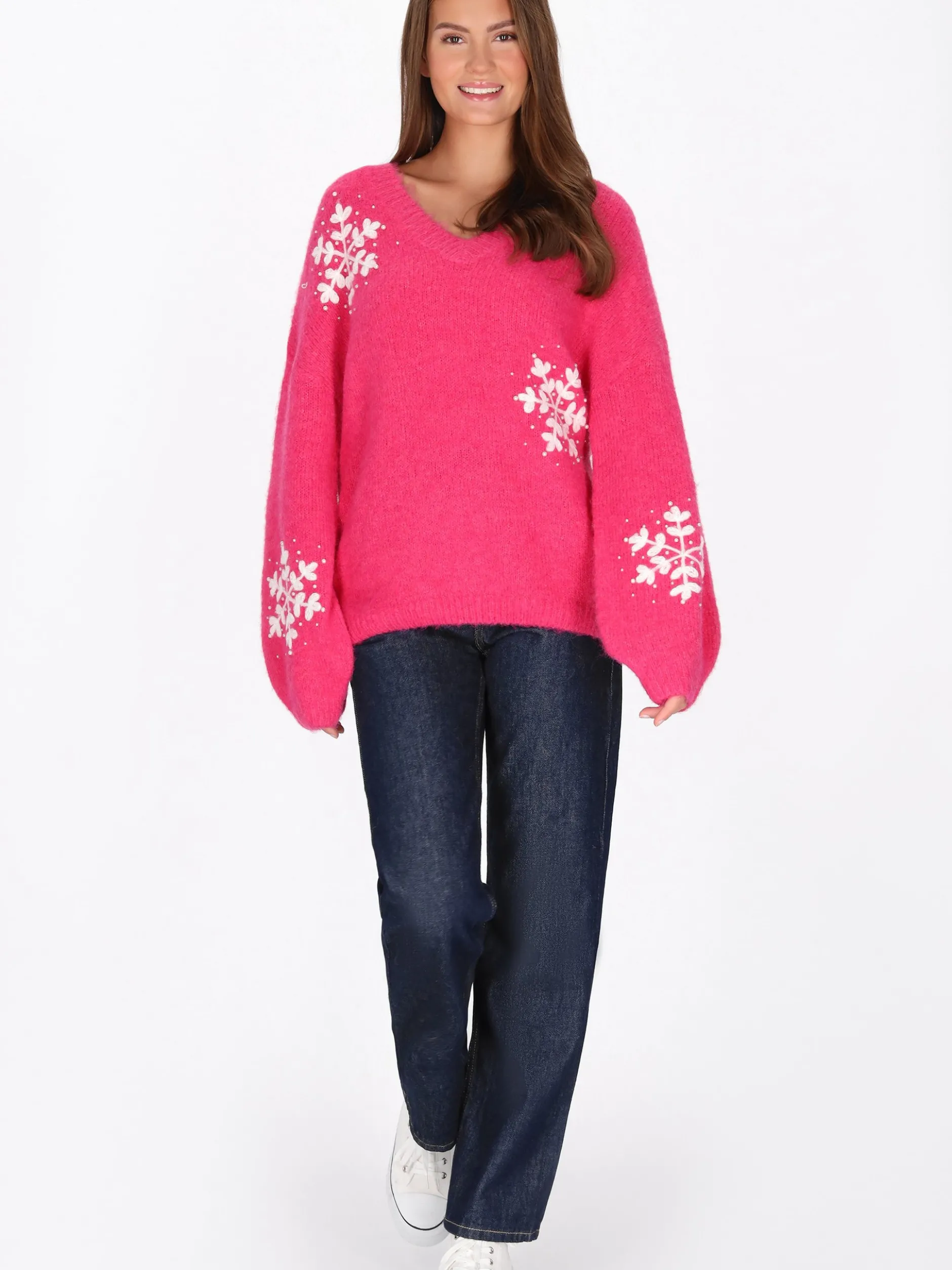 MyMo Damen Pullover in pink