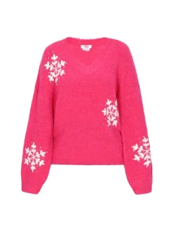 MyMo Damen Pullover in pink