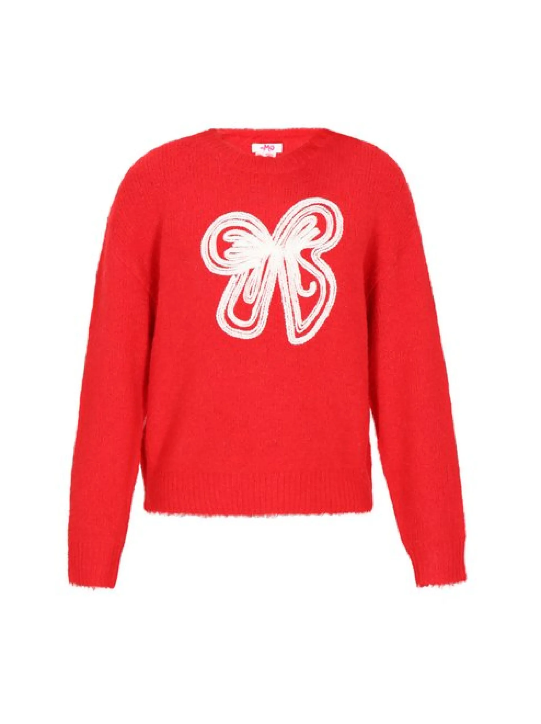MyMo Damen Pullover in rot - Ausschnitt: Rundhals