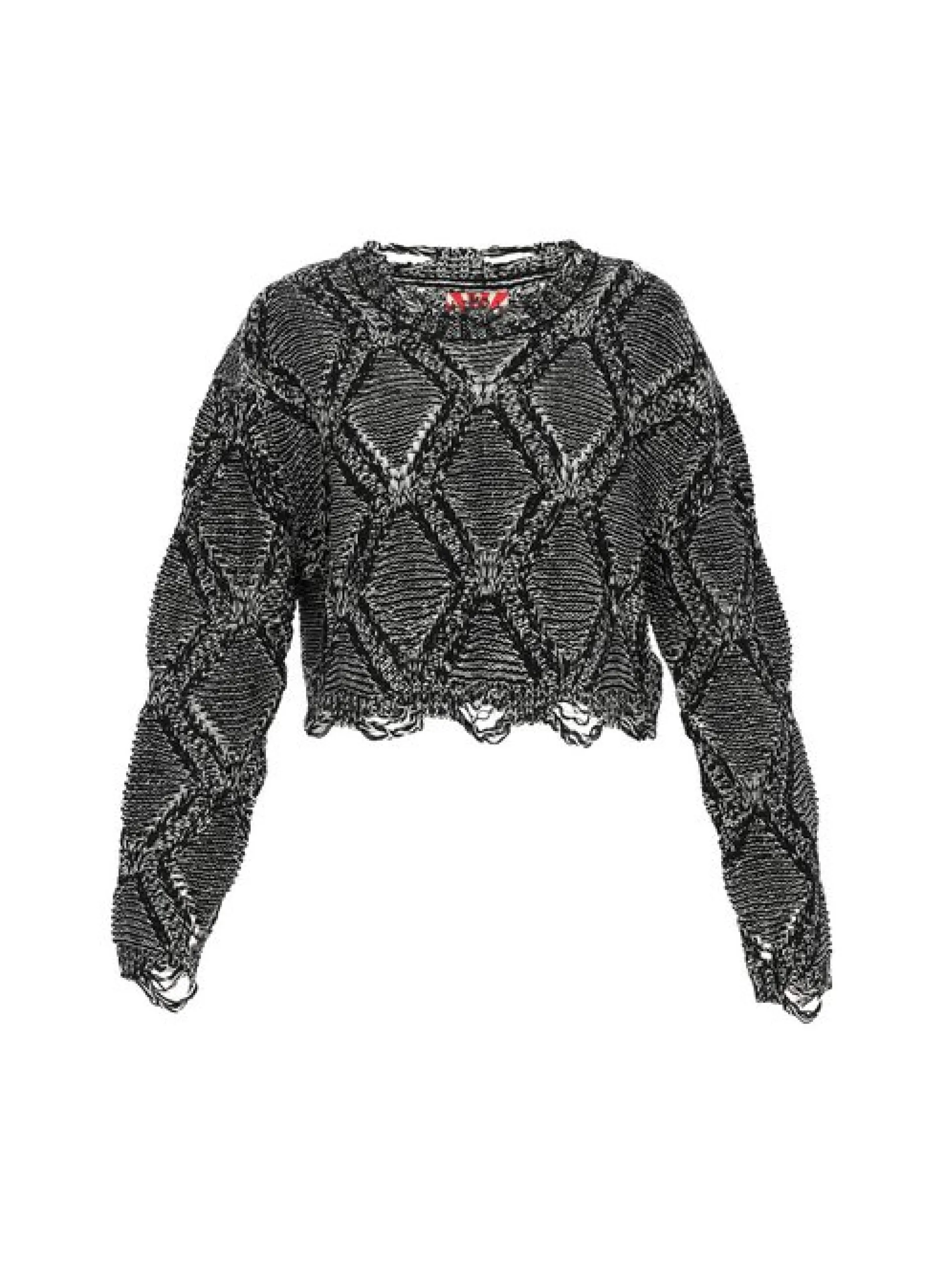 MyMo Damen Pullover in schwarz - Ausschnitt: Rundhals