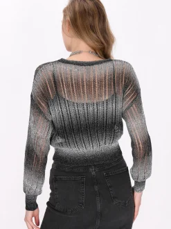 MyMo Damen Pullover in schwarz