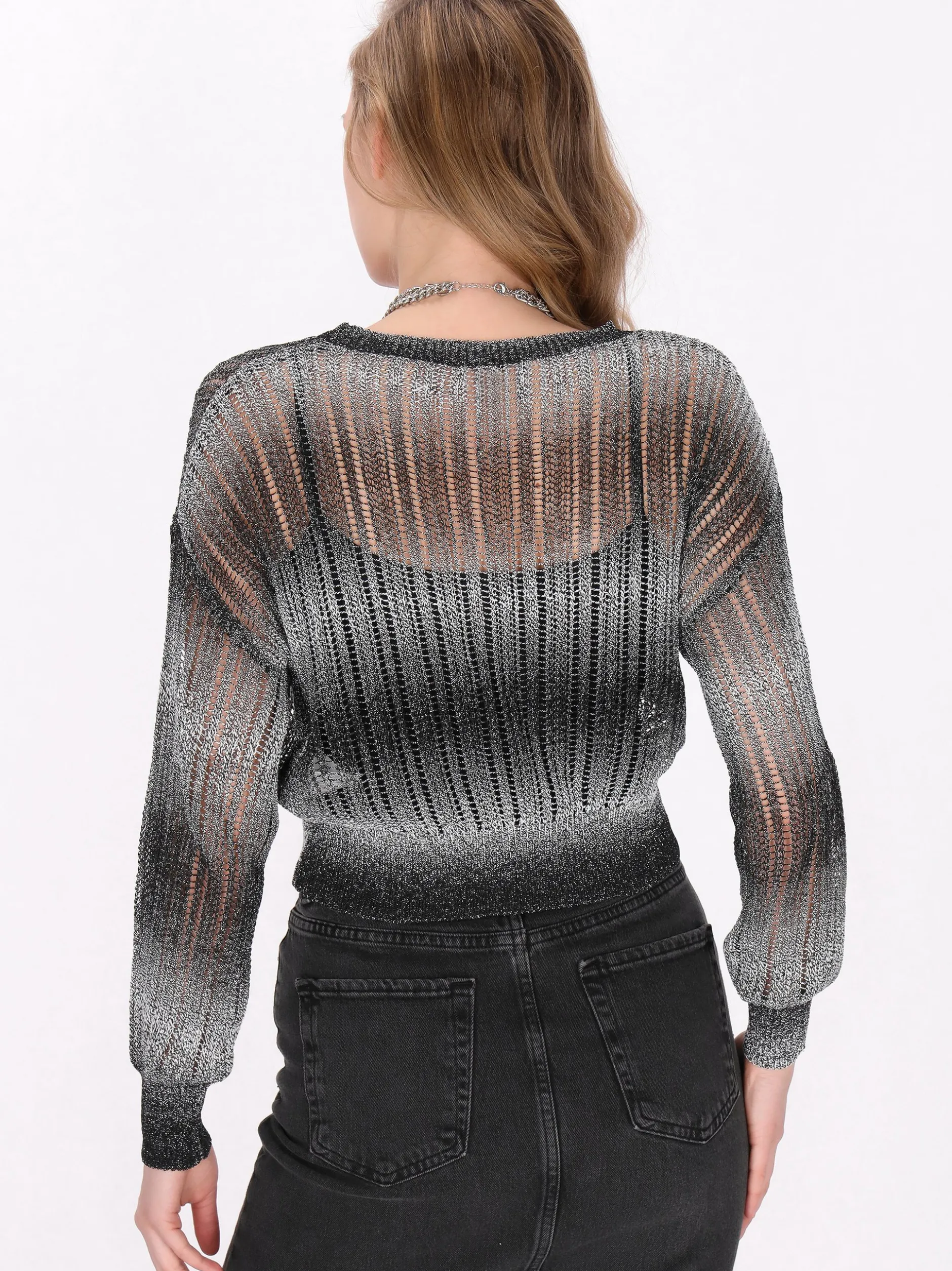 MyMo Damen Pullover in schwarz