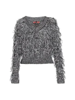 MyMo Damen Pullover in schwarz