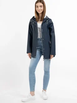 MyMo Damen Regenjacke in marine