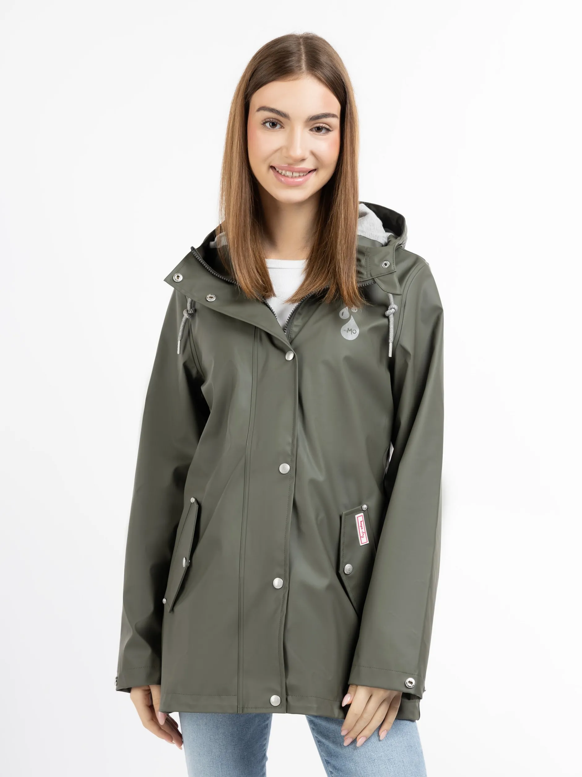 MyMo Damen Regenjacke in oliv