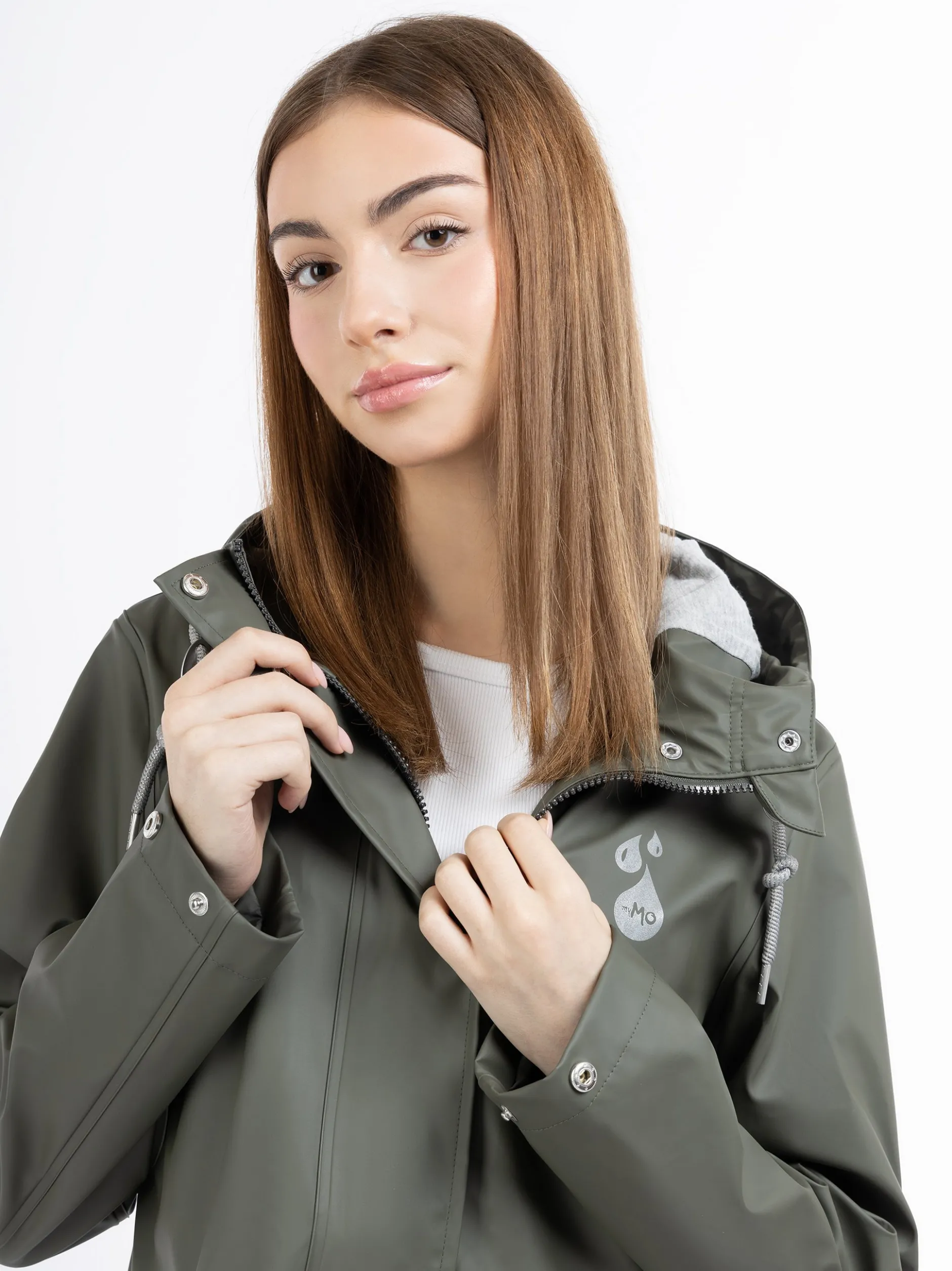 MyMo Damen Regenjacke in oliv