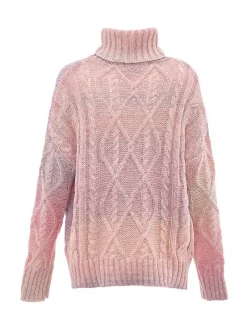MyMo Damen Rollkragenpullover in mehrfarbig