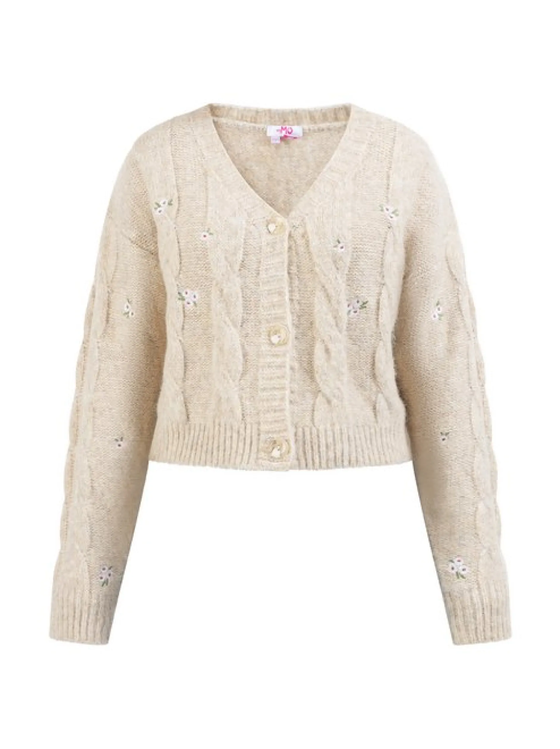 MyMo Damen Strickjacke in beige