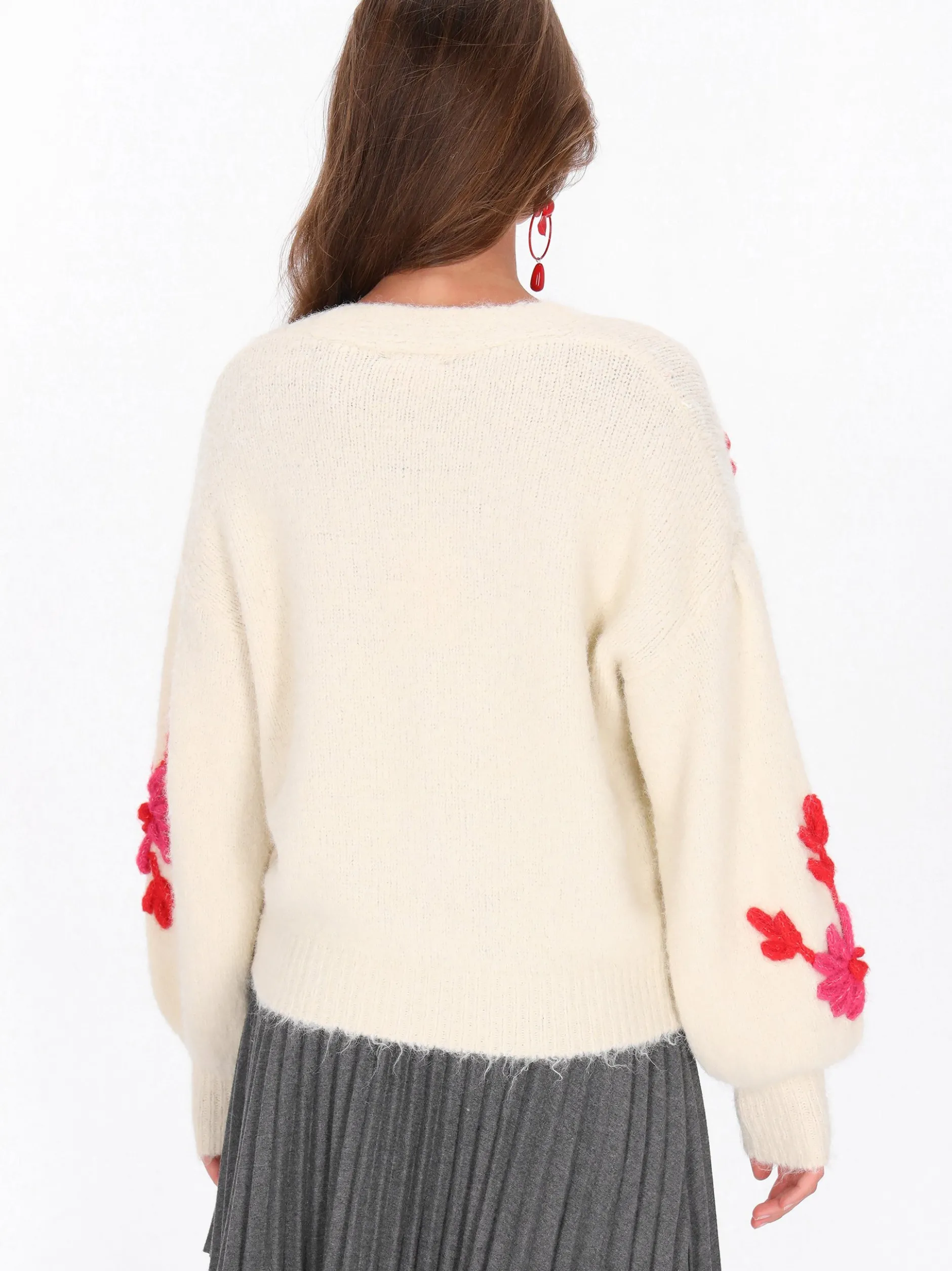 MyMo Damen Strickjacke in beige