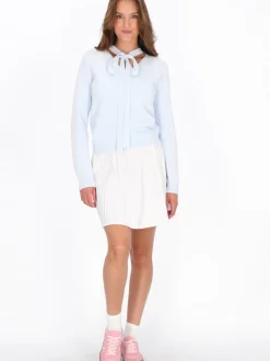 MyMo Damen Strickjacke in blau