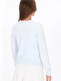 MyMo Damen Strickjacke in blau