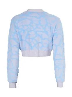 MyMo Damen Strickjacke in blau