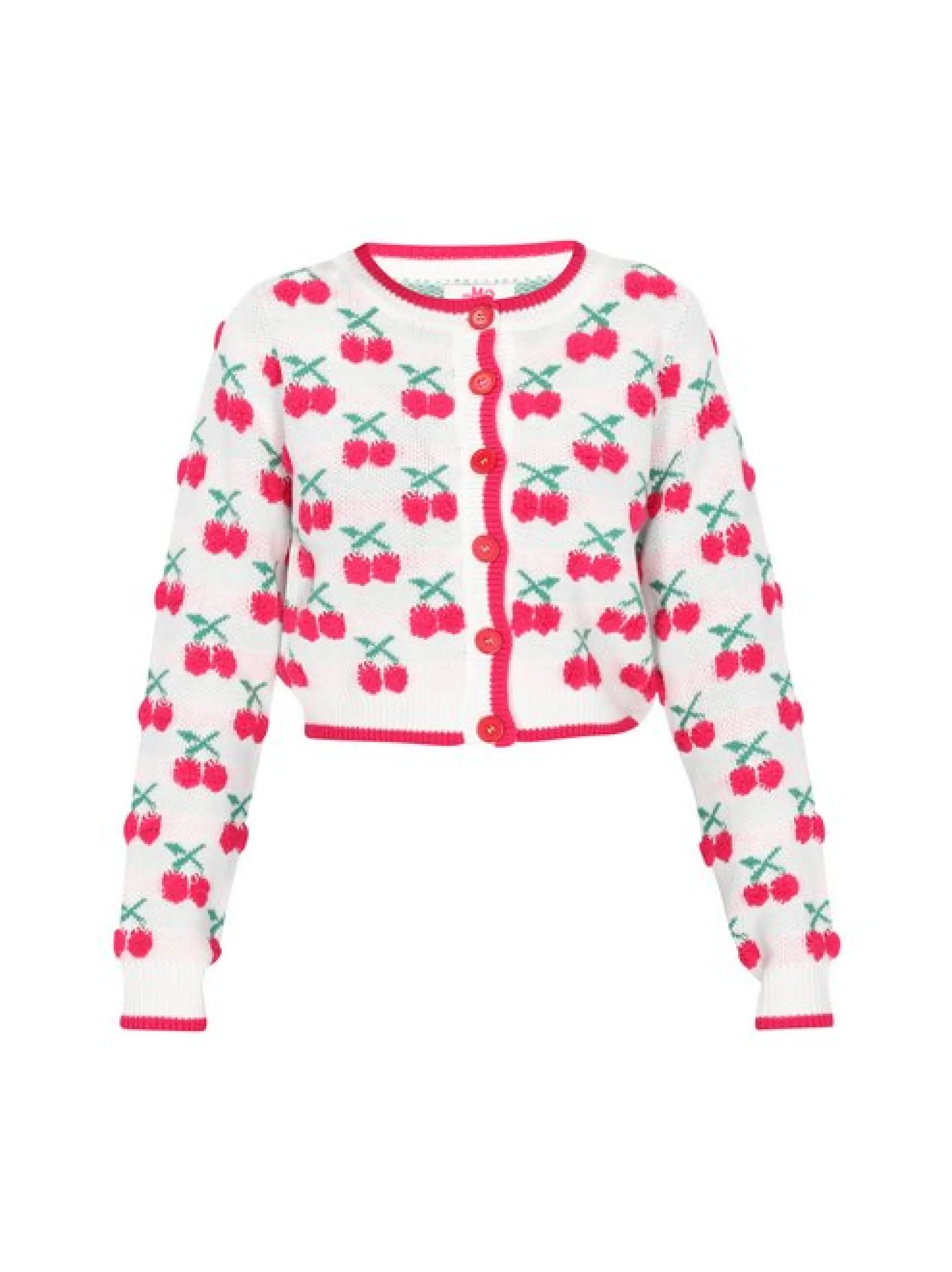 MyMo Damen Strickjacke in ecru - Ausschnitt: Rundhals