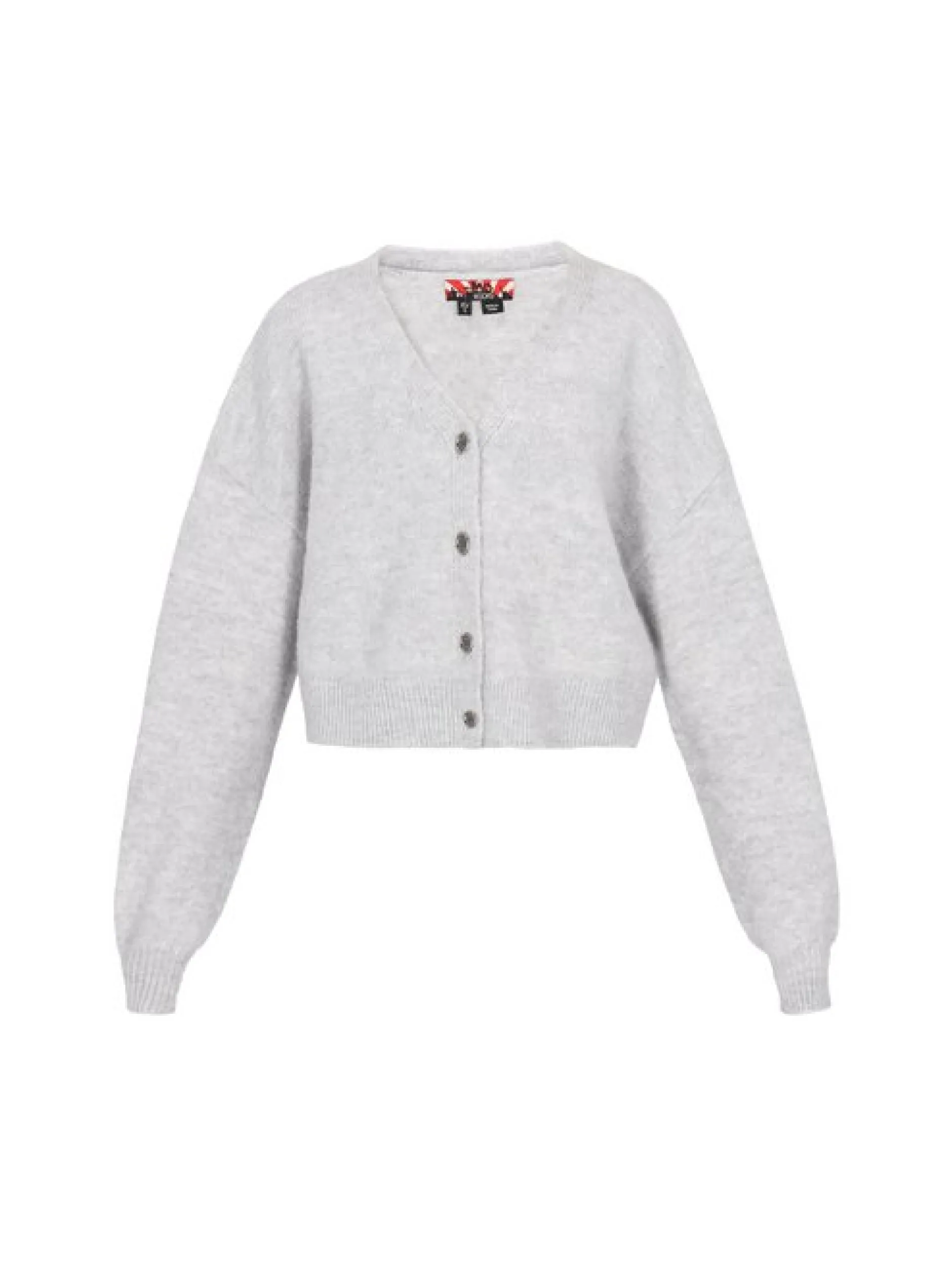 MyMo Damen Strickjacke in grau