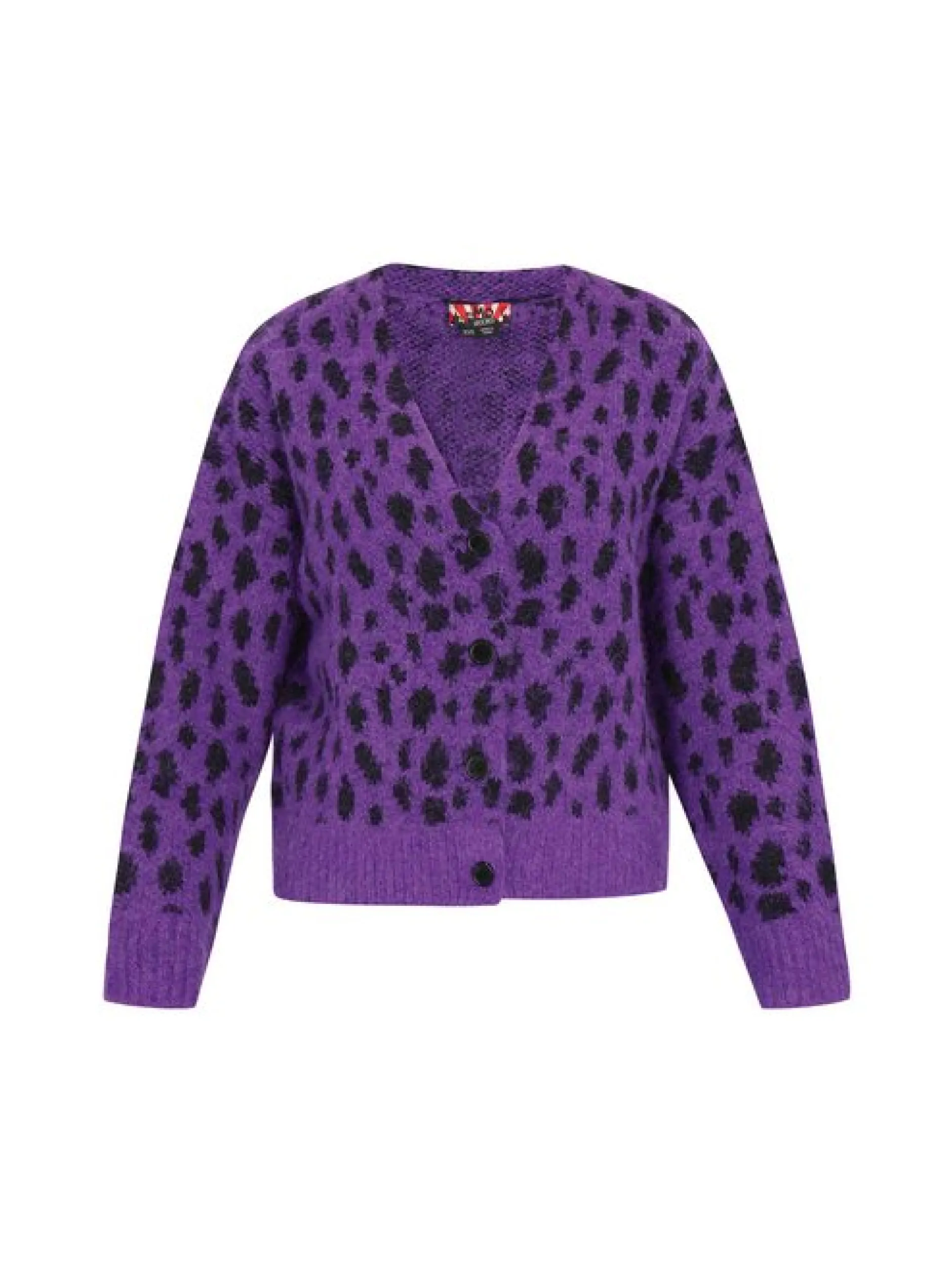 MyMo Damen Strickjacke in lila