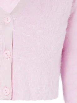 MyMo Damen Strickjacke in pink