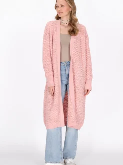 MyMo Damen Strickjacke in pink