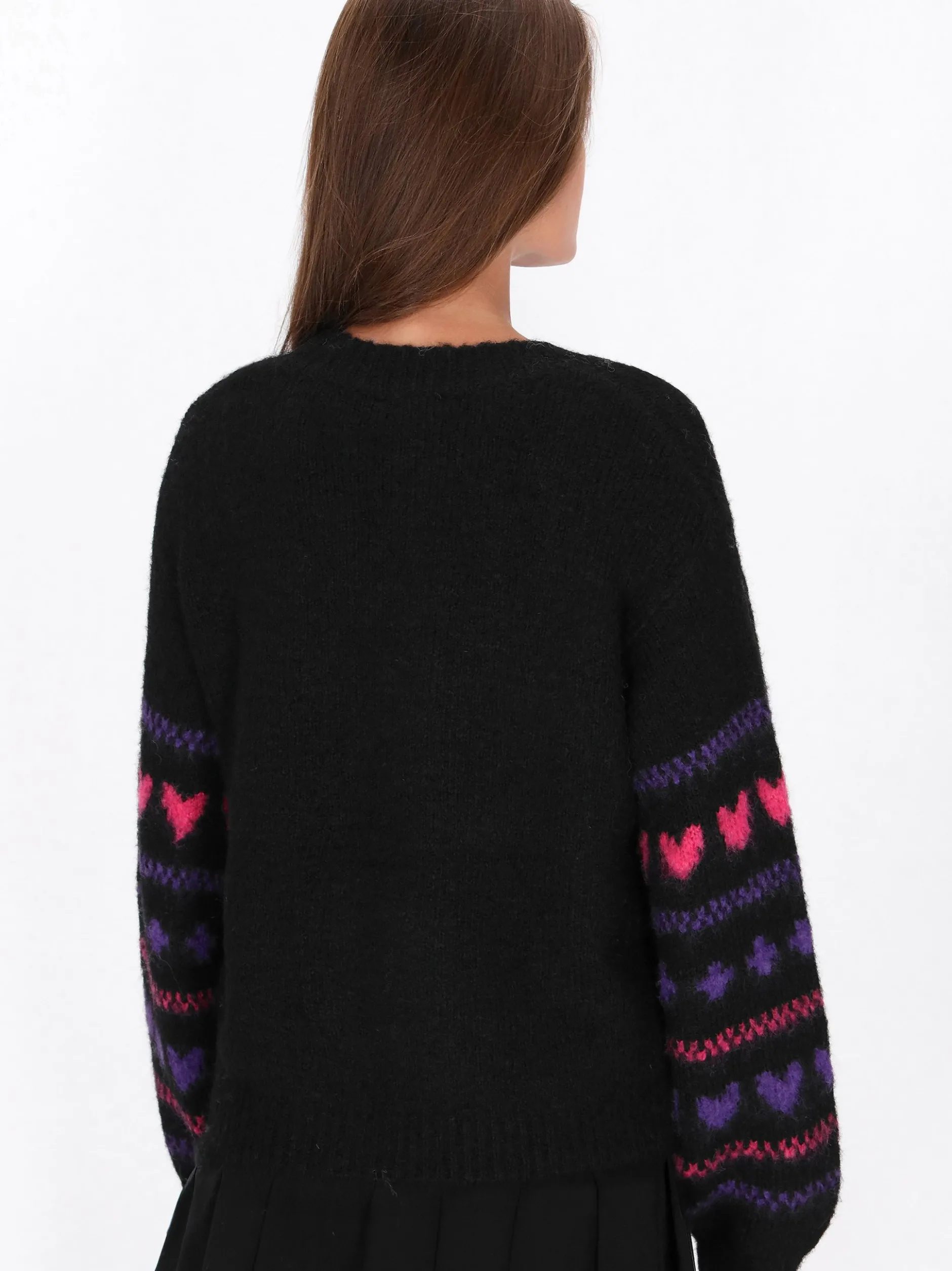 MyMo Damen Strickjacke in schwarz