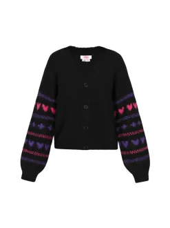 MyMo Damen Strickjacke in schwarz