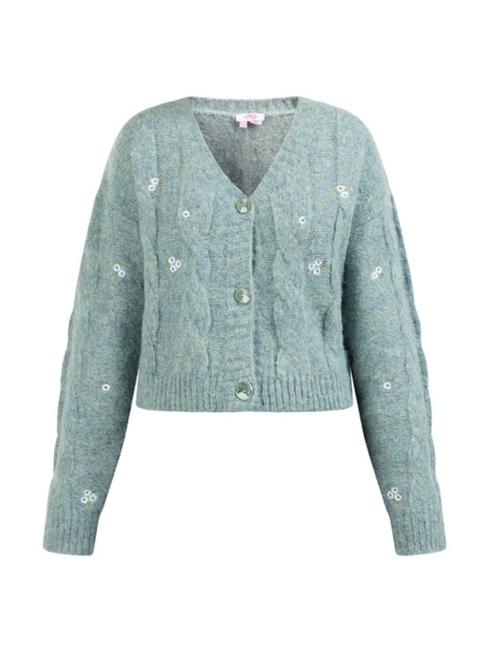 MyMo Damen Strickjacke in türkis