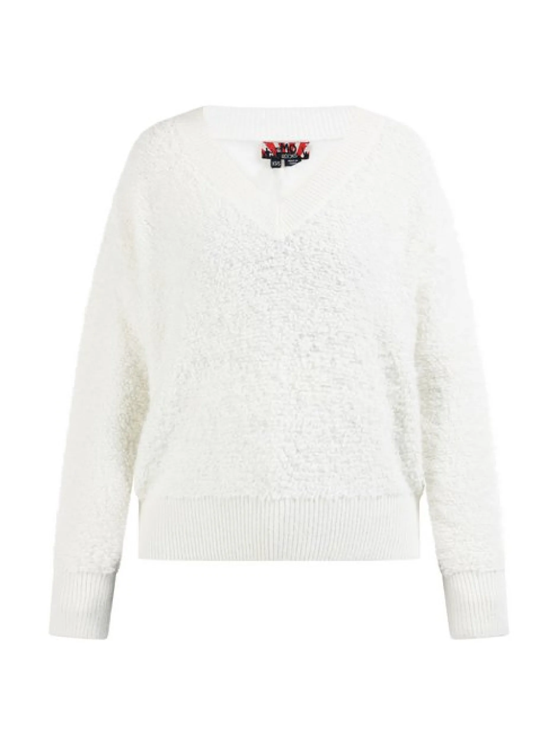 MyMo Damen Strickpullover in ecru