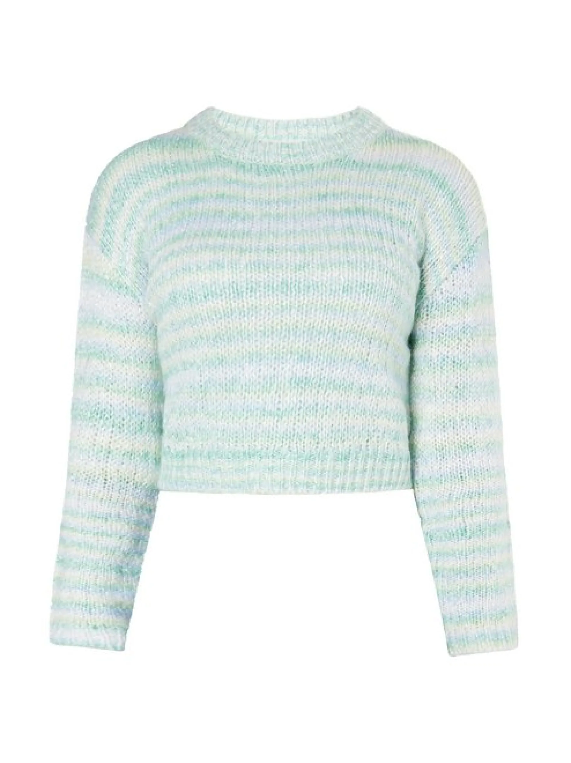 MyMo Damen Strickpullover in grün - Ausschnitt: Rundhals