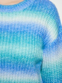 MyMo Damen Strickpullover in mehrfarbig