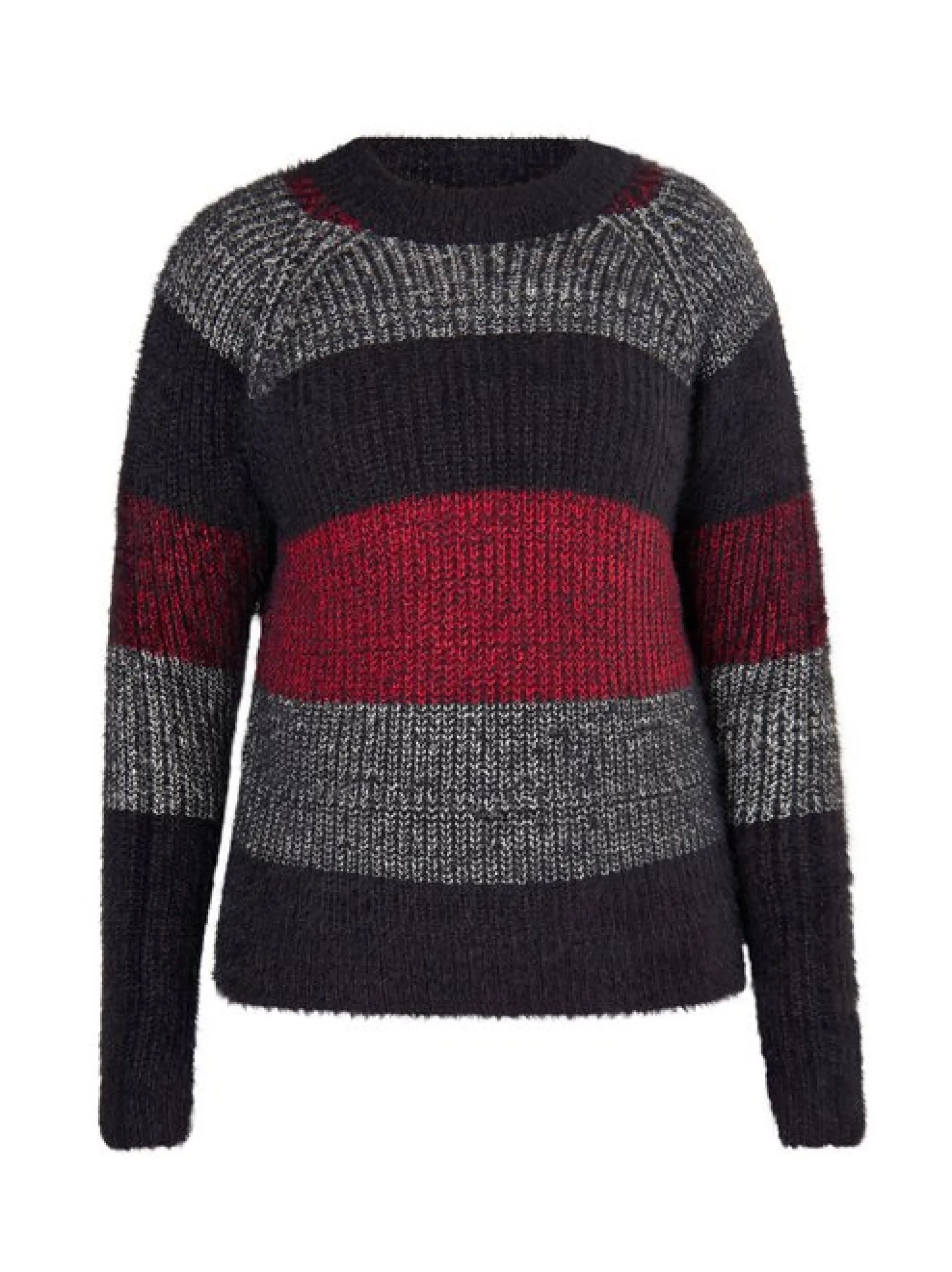 MyMo Damen Strickpullover in mehrfarbig