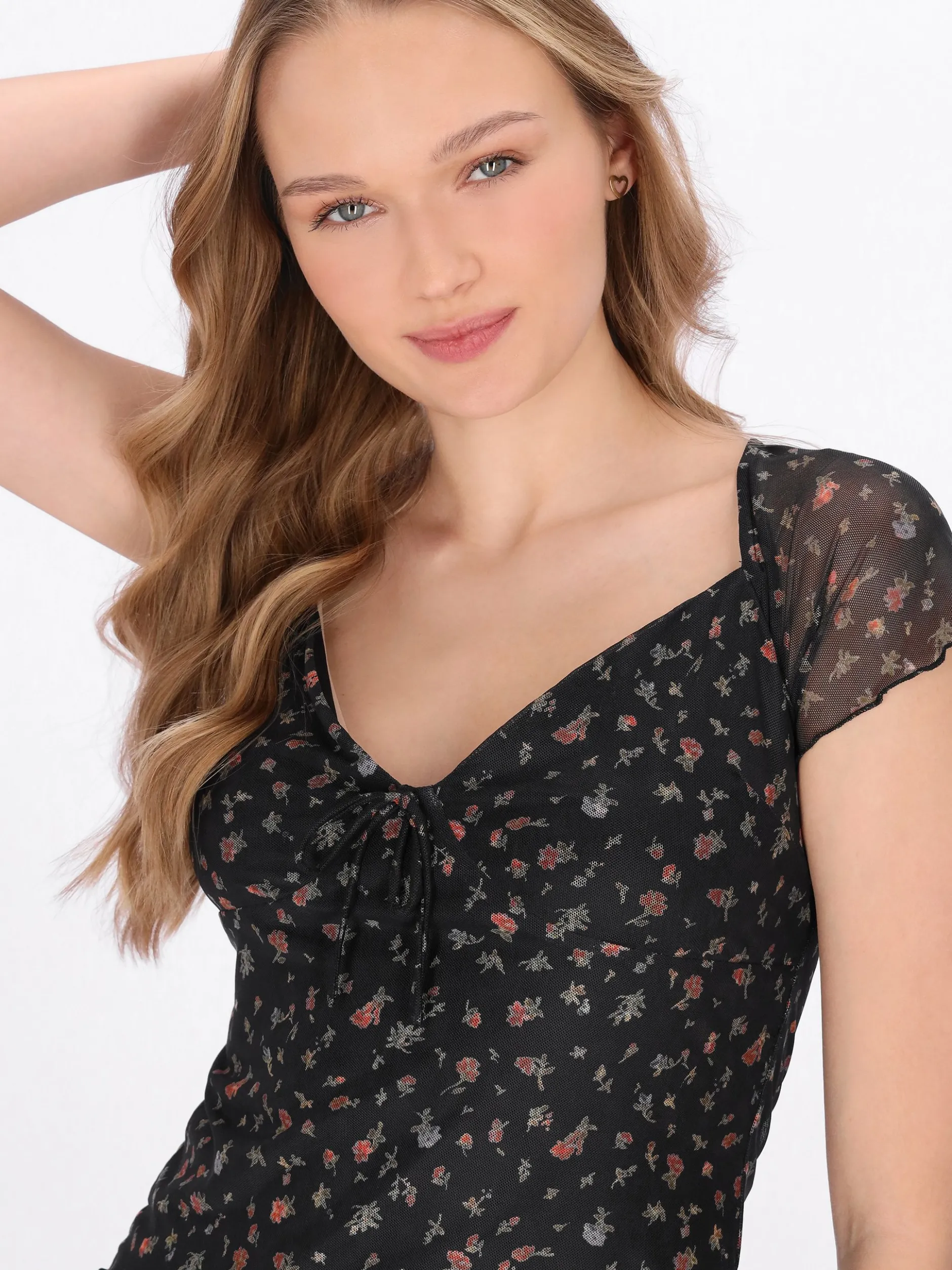 MyMo Damen T-Shirt in schwarz