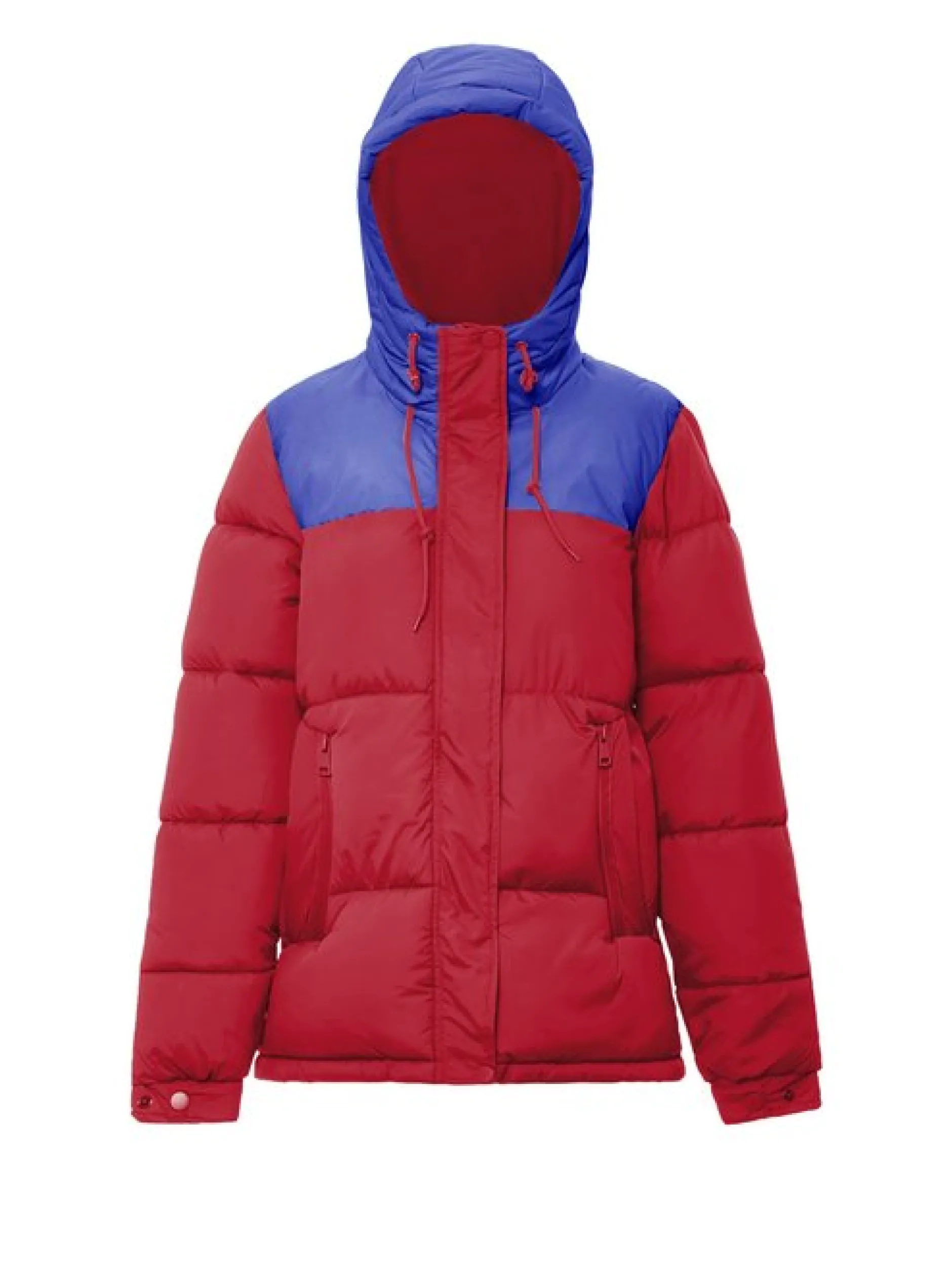 MyMo Damen Wattierte Steppjacke in rot