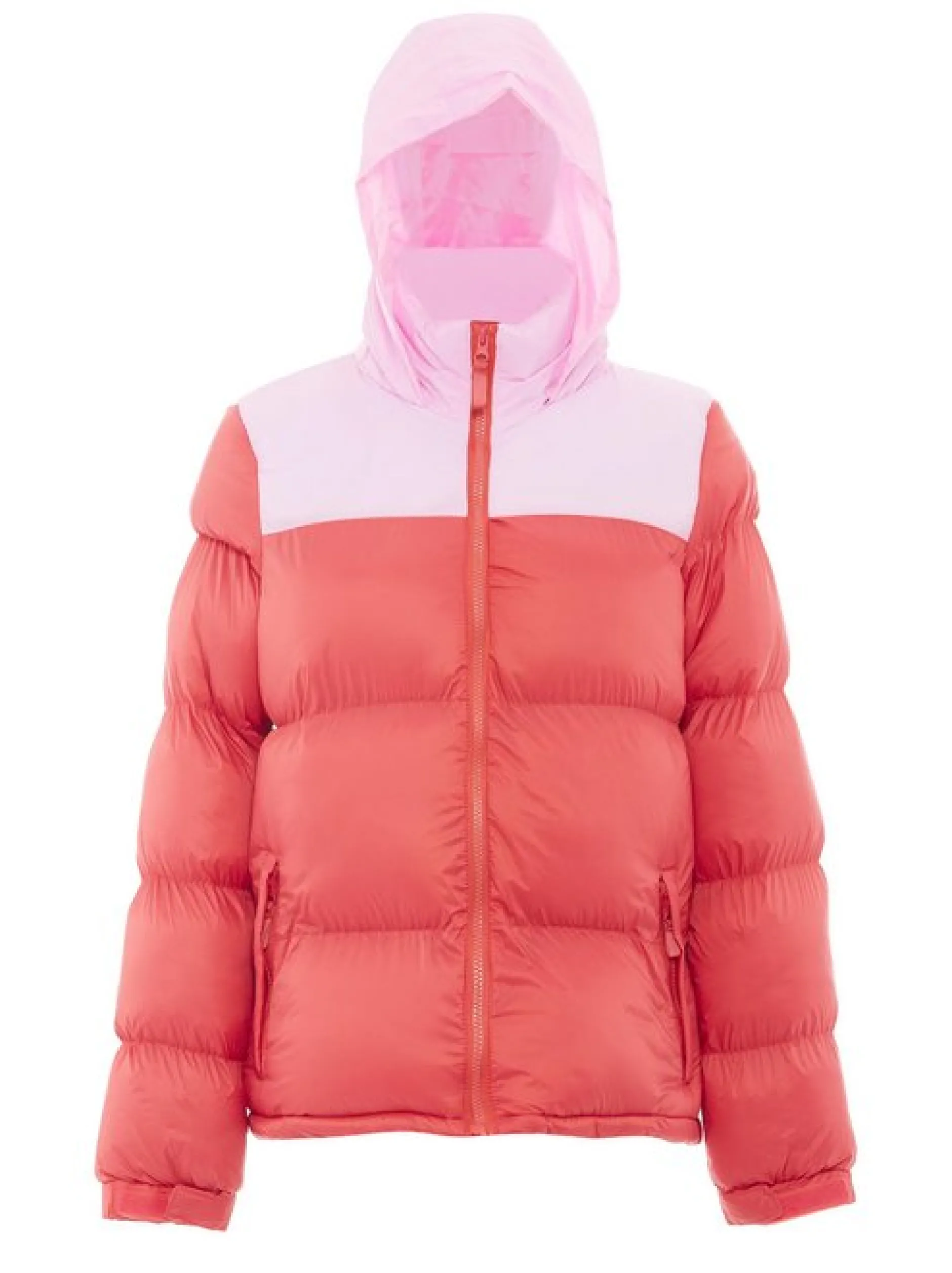 MyMo Damen Wattierte Steppjacke in rot