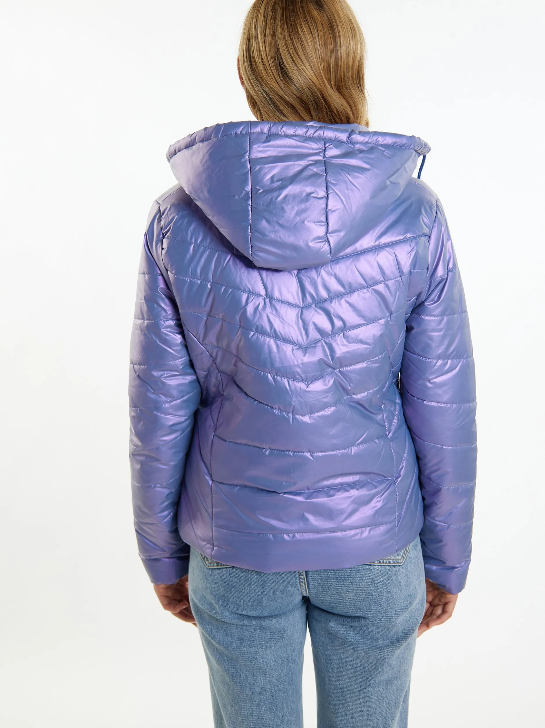 MyMo Damen Winterjacke in lila