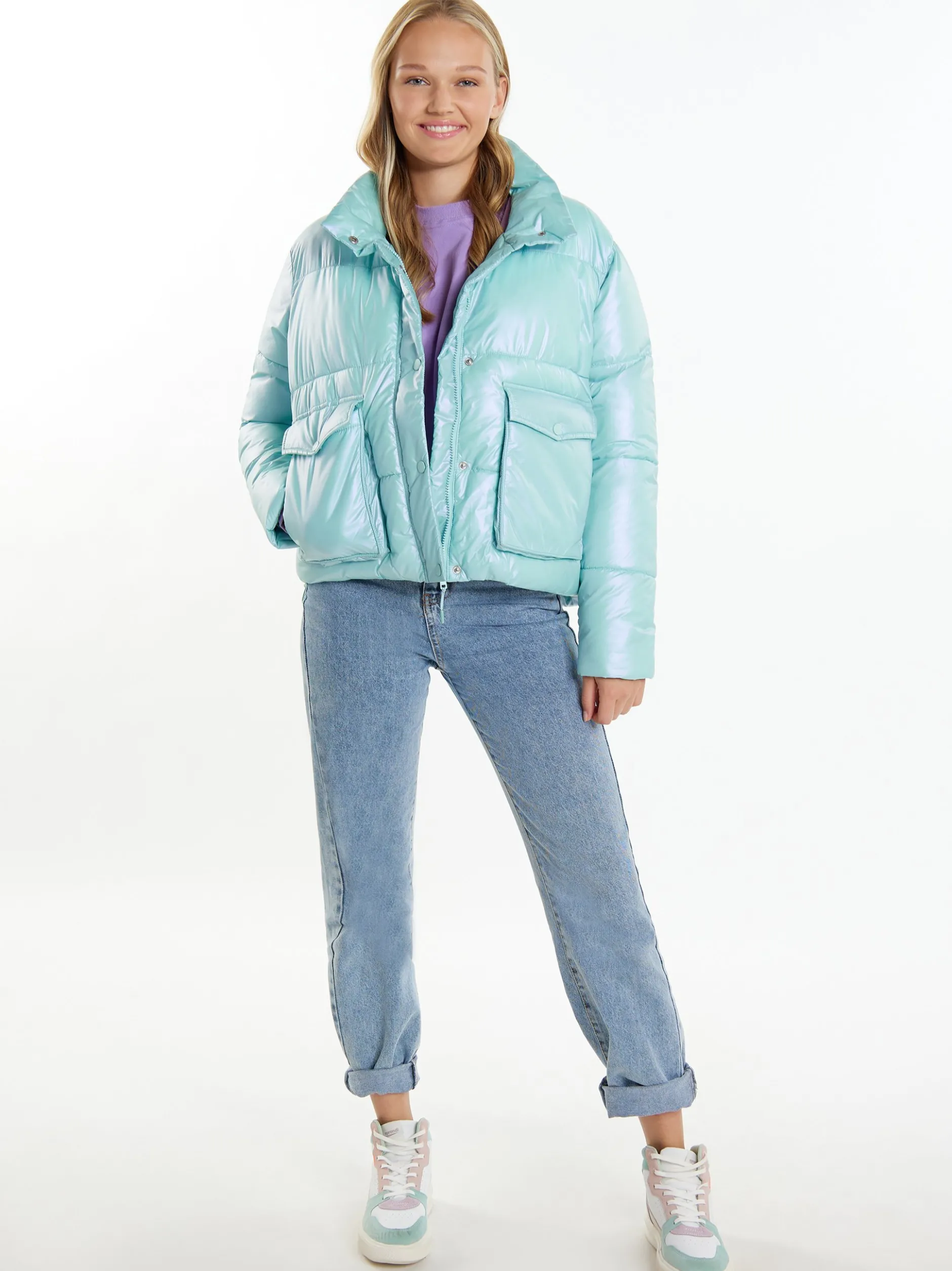 MyMo Damen Winterjacke in mint