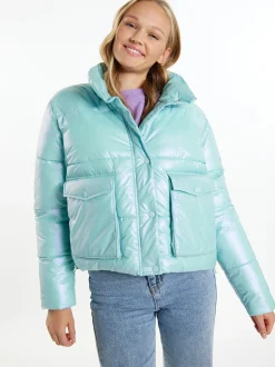 MyMo Damen Winterjacke in mint