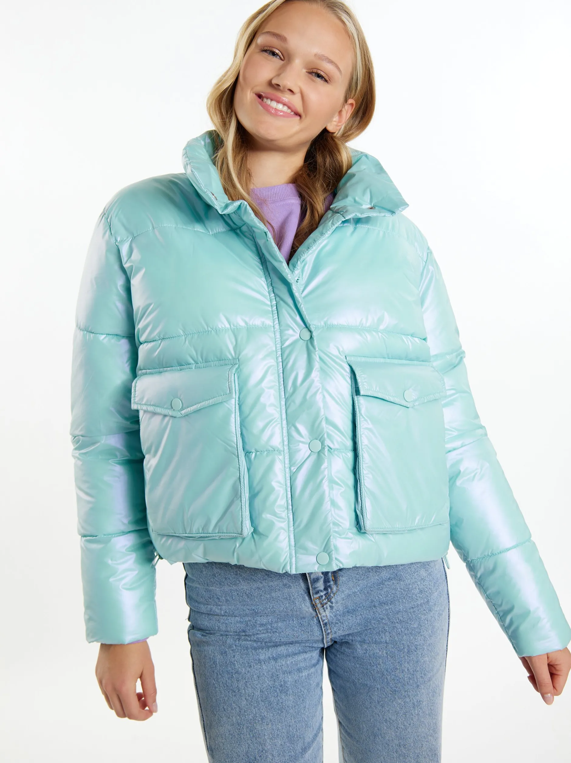 MyMo Damen Winterjacke in mint