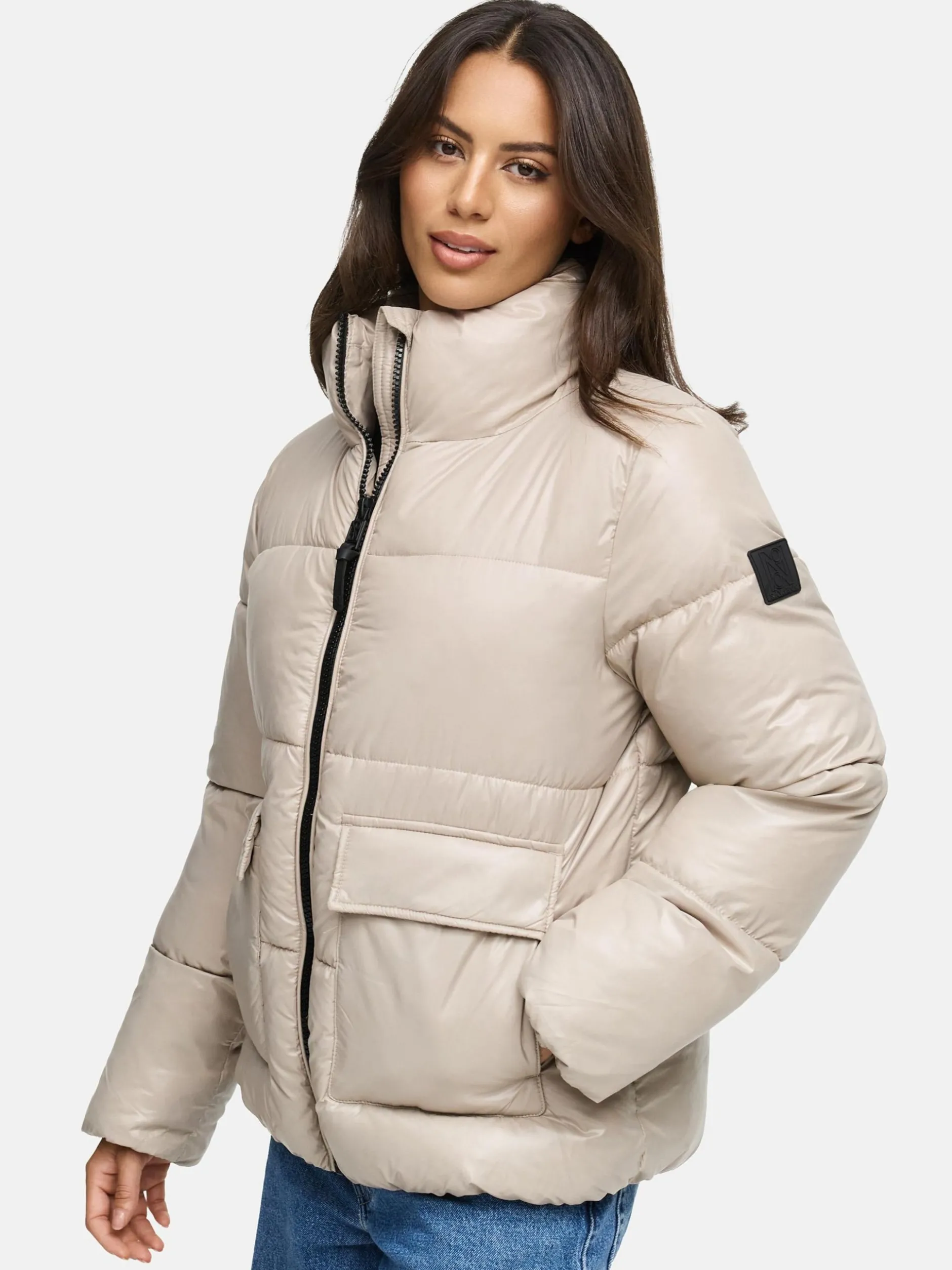 Navahoo Damen Kurzjacke - Eispracht 14 in taupe