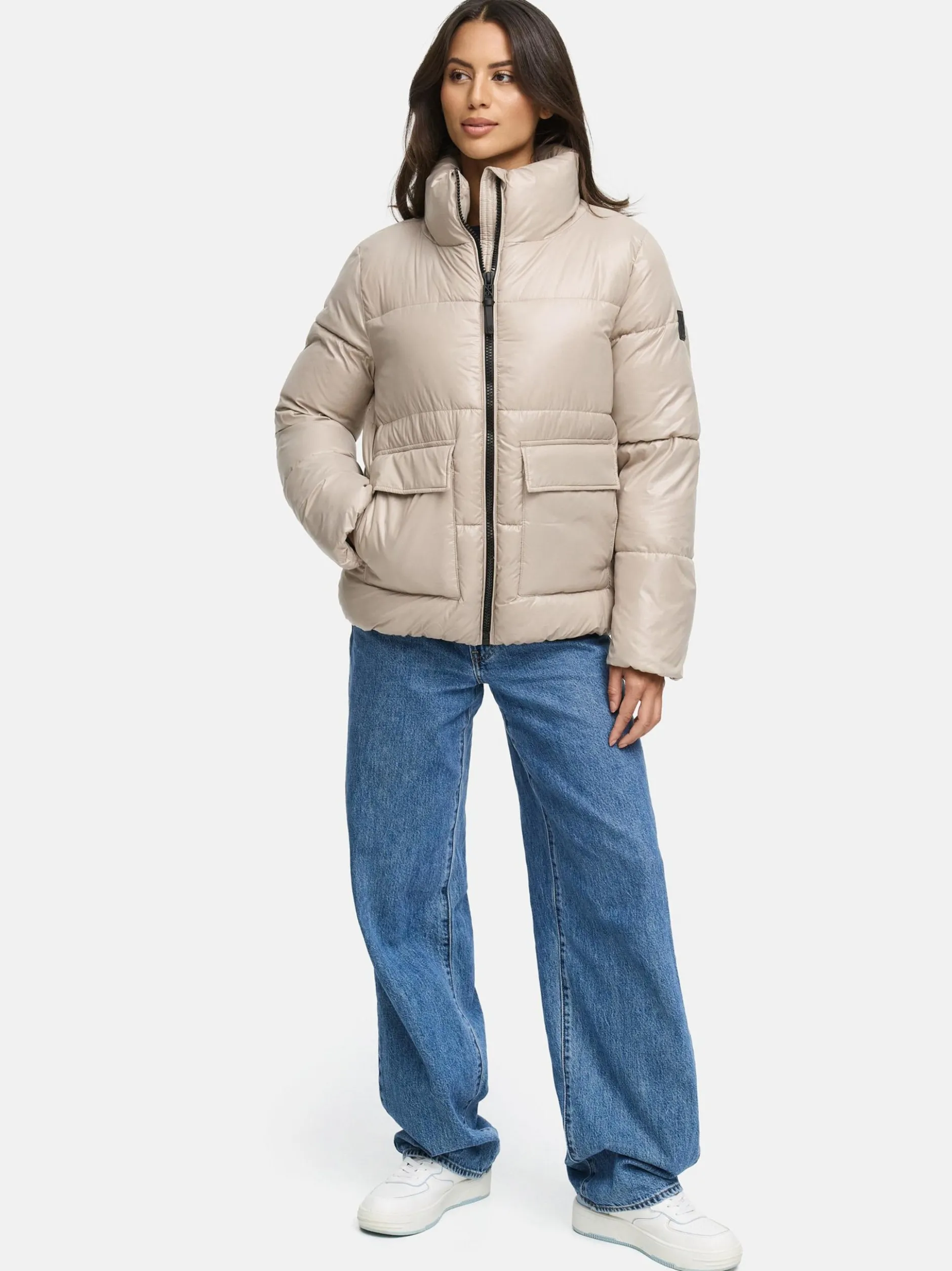 Navahoo Damen Kurzjacke - Eispracht 14 in taupe