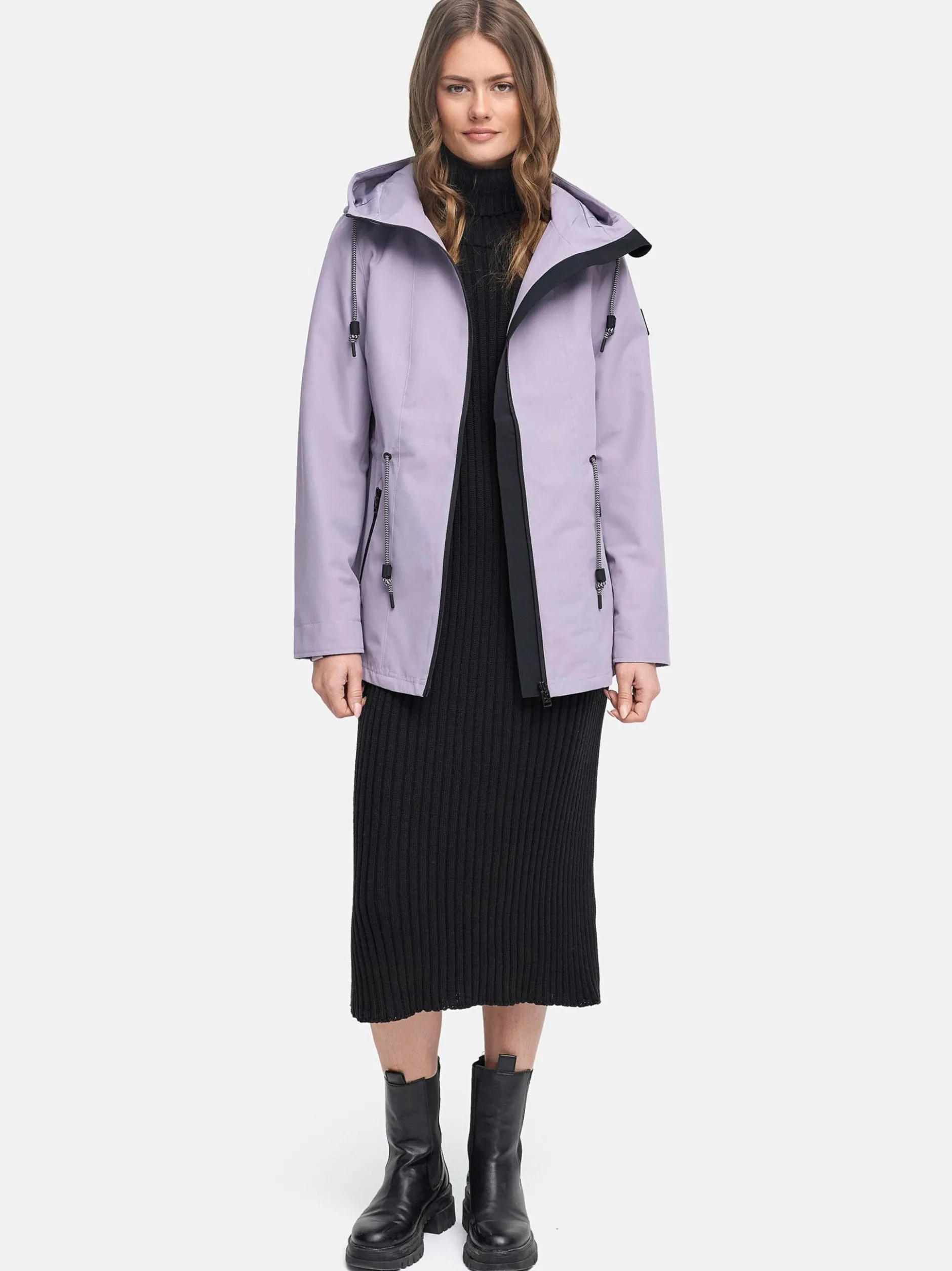 Navahoo Damen Outdoorjacke - Blumentanz 14 in lila