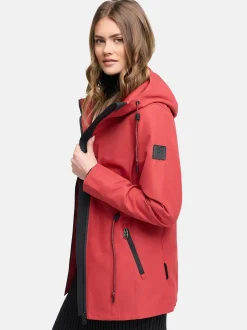 Navahoo Damen Outdoorjacke - Blumentanz 14 in rot