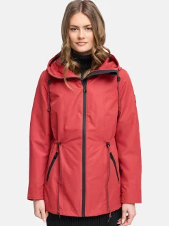 Navahoo Damen Outdoorjacke - Blumentanz 14 in rot