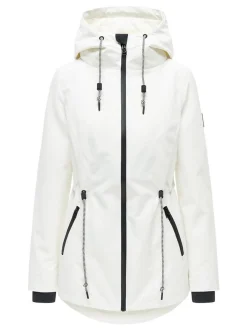 Navahoo Damen Outdoorjacke - Blumentanz 14 in weiß