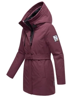 Navahoo Damen Parka - Eishauch 14 in aubergine