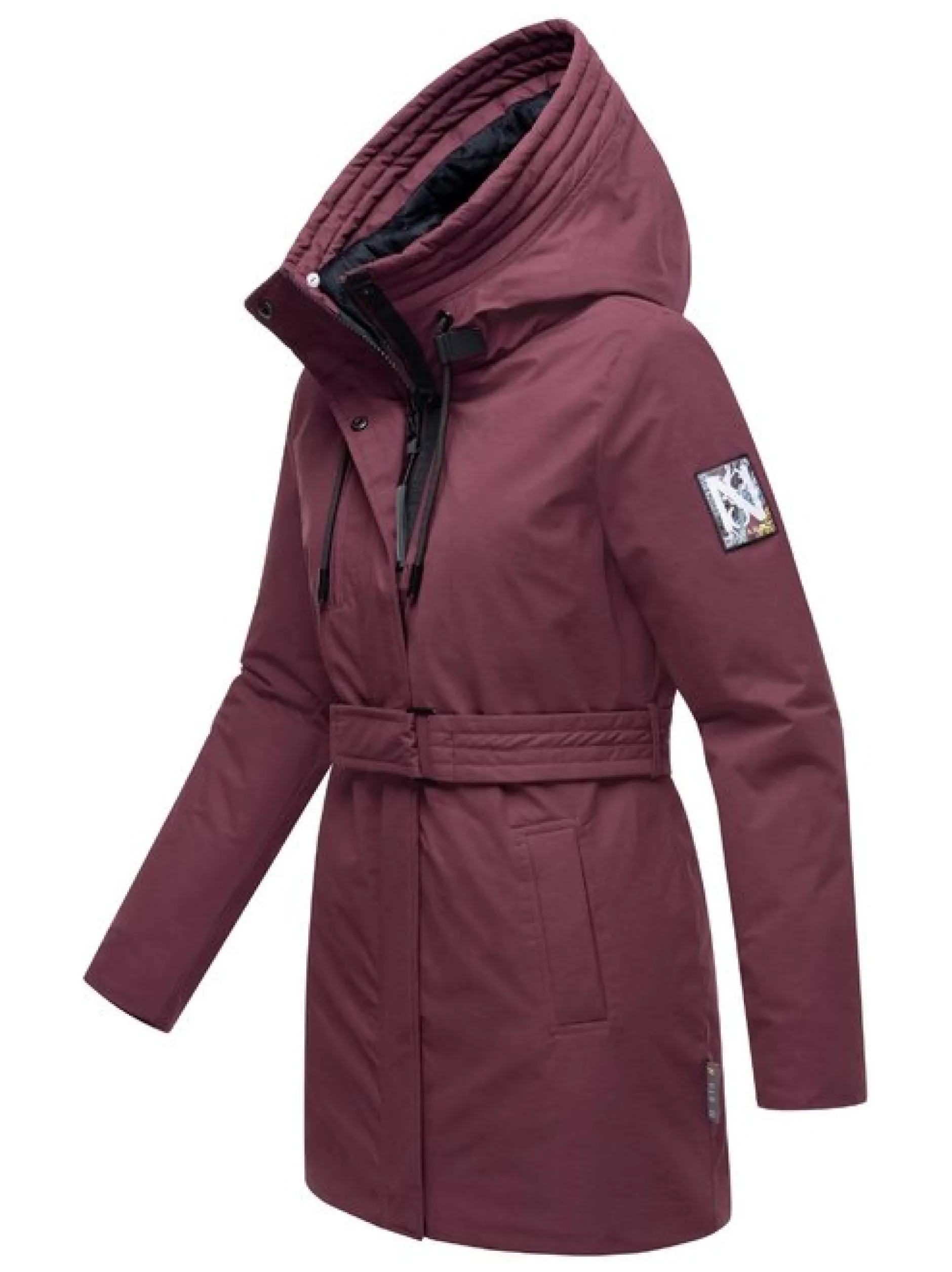 Navahoo Damen Parka - Eishauch 14 in aubergine