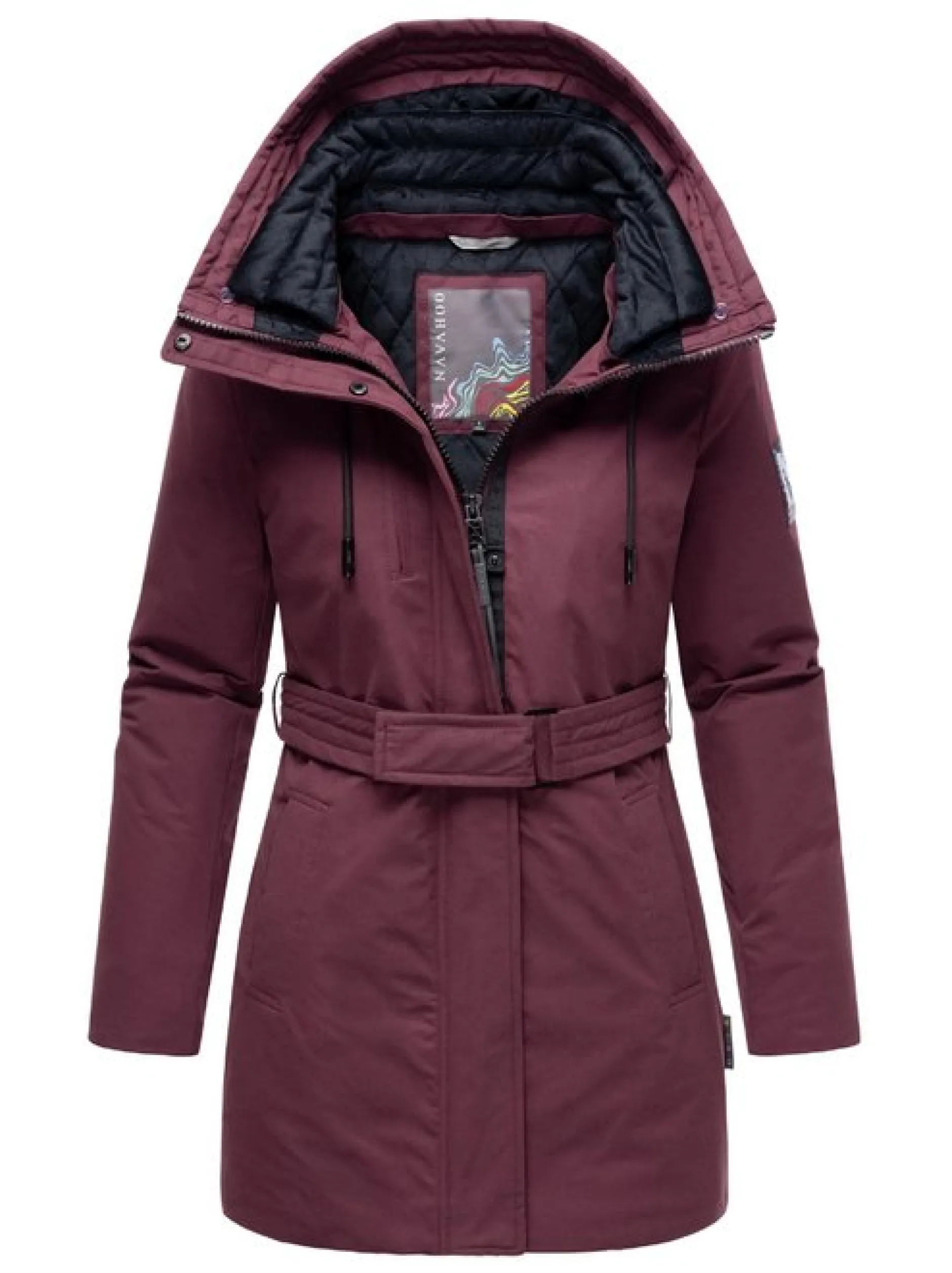 Navahoo Damen Parka - Eishauch 14 in aubergine
