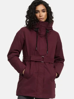 Navahoo Damen Parka - Eishauch 14 in aubergine