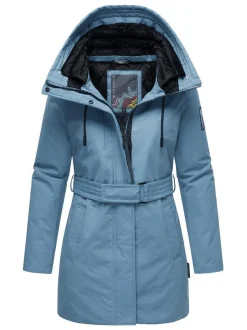 Navahoo Damen Parka - Eishauch 14 in blau