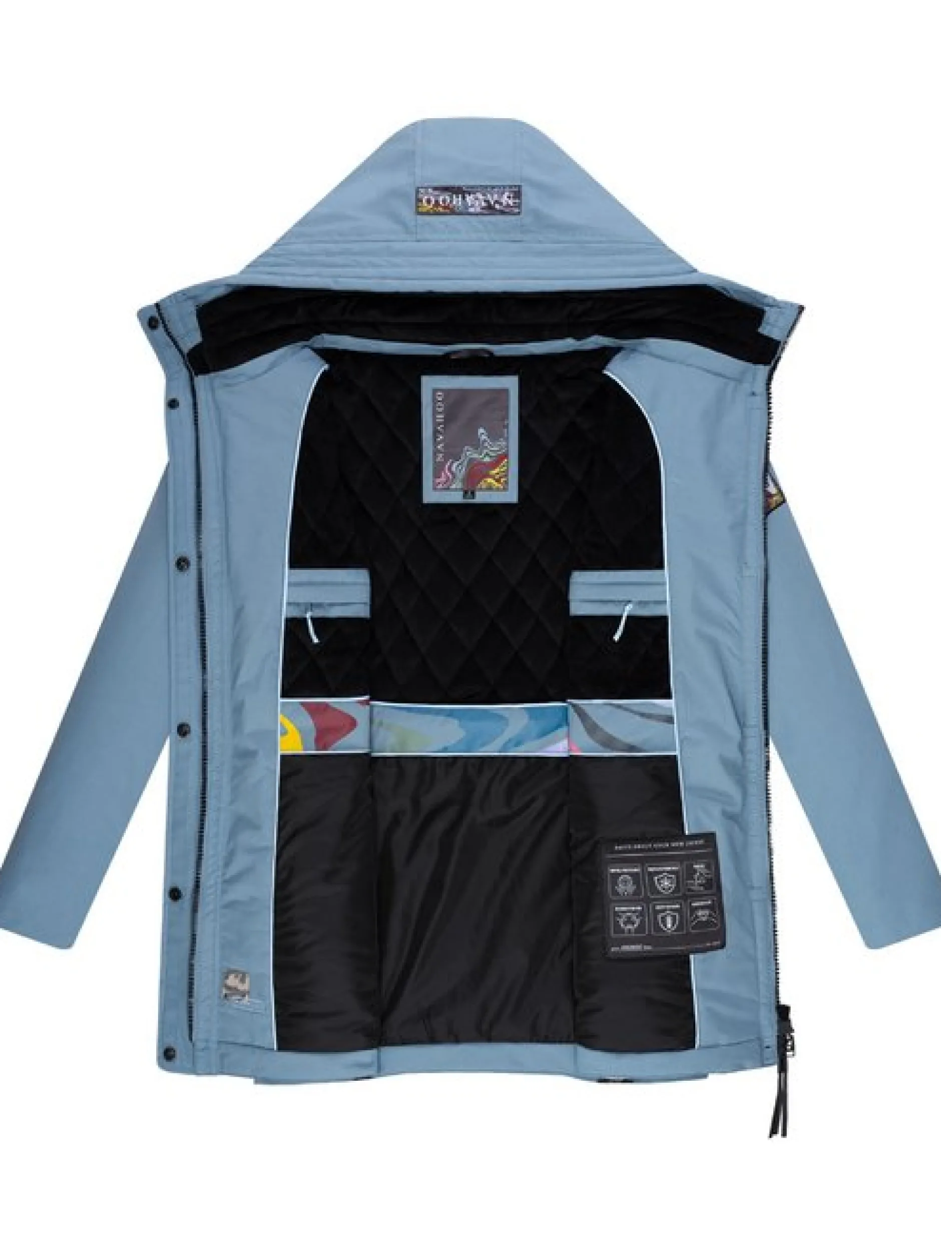 Navahoo Damen Parka - Eishauch 14 in blau