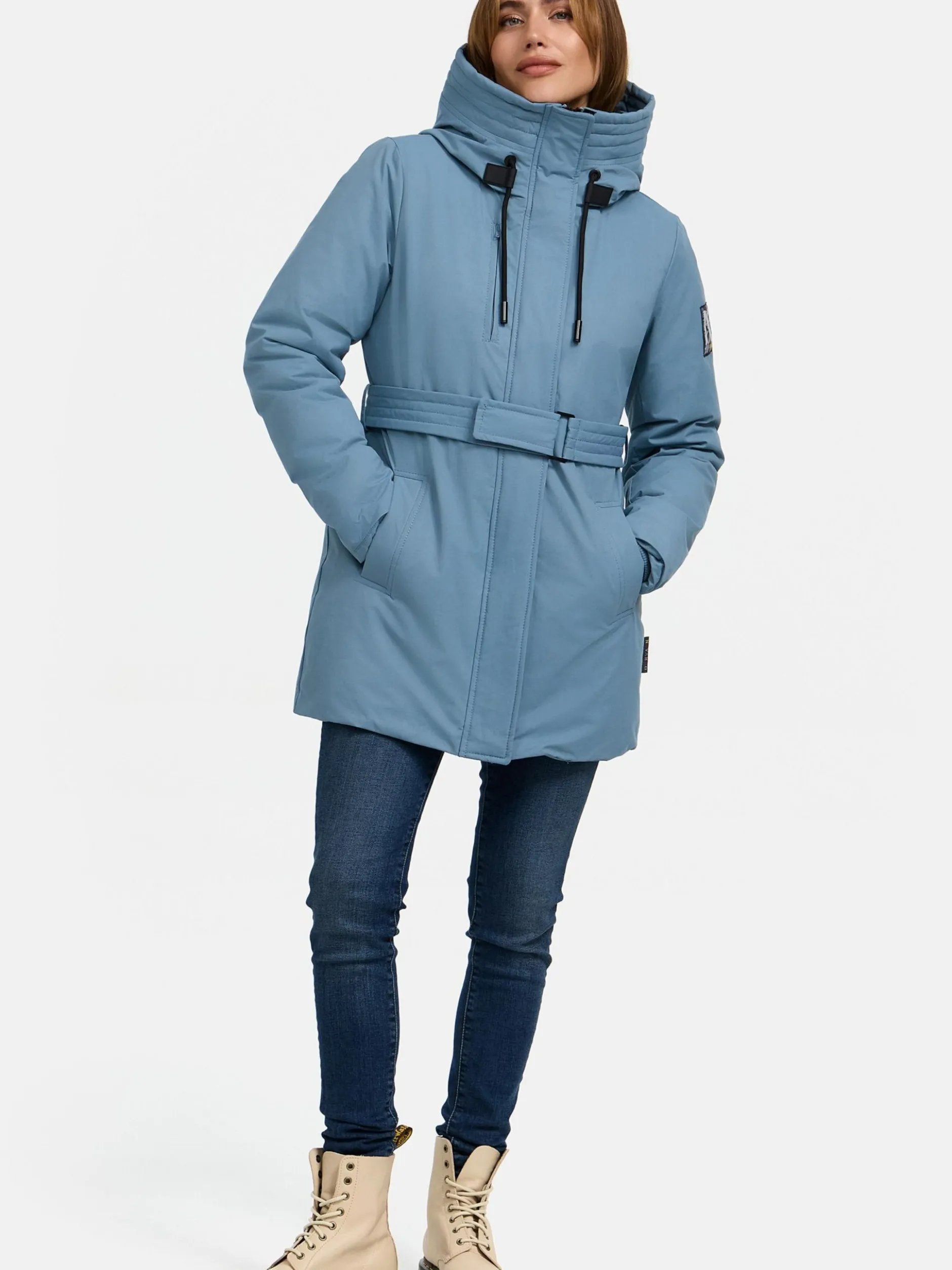 Navahoo Damen Parka - Eishauch 14 in blau
