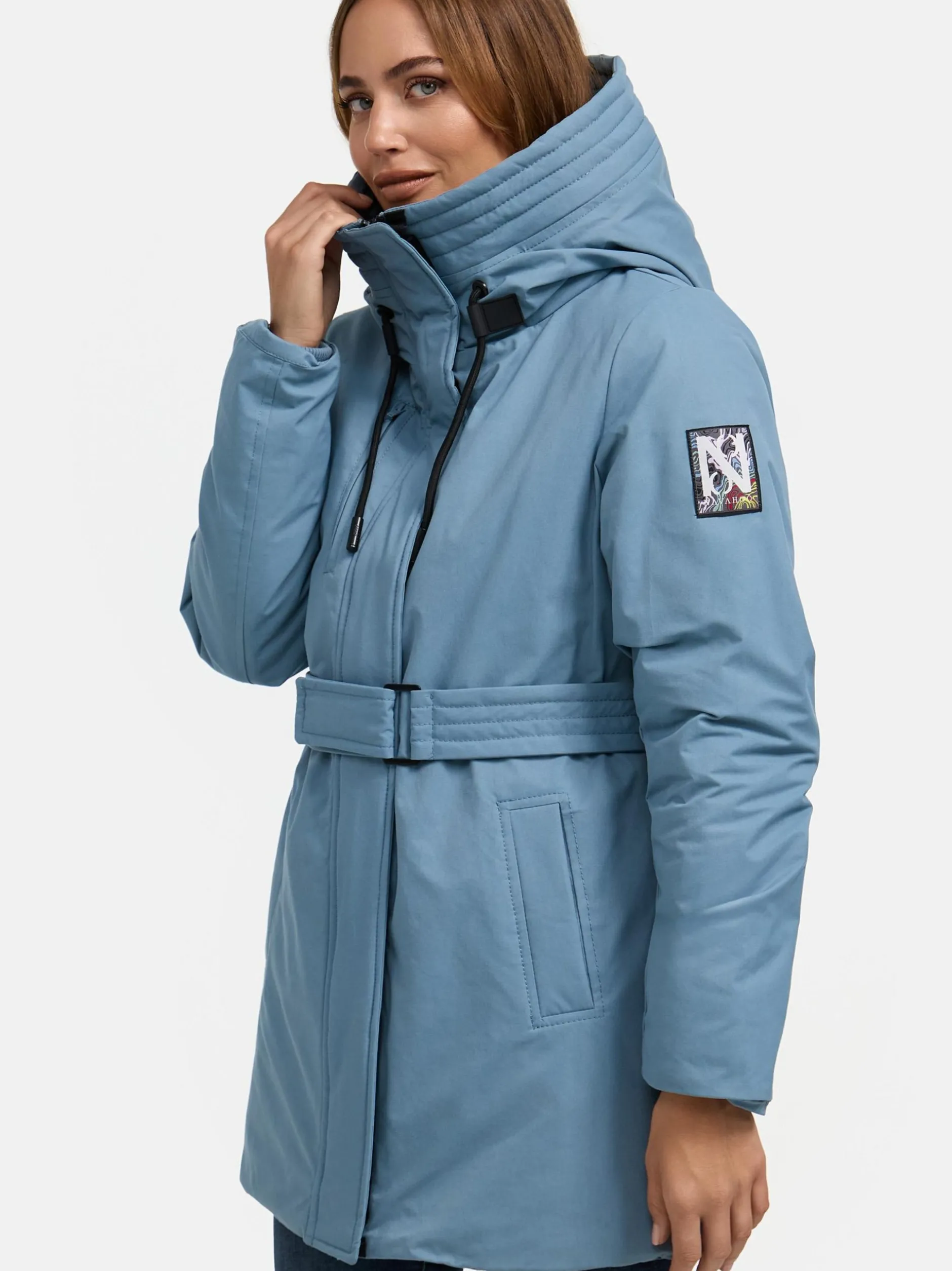 Navahoo Damen Parka - Eishauch 14 in blau